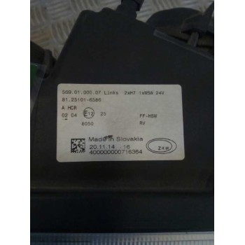 Recambio de faro izquierdo para man tg - a 18.xxx fg / bb   (e3/e4) xl referencia OEM IAM 81251016586  