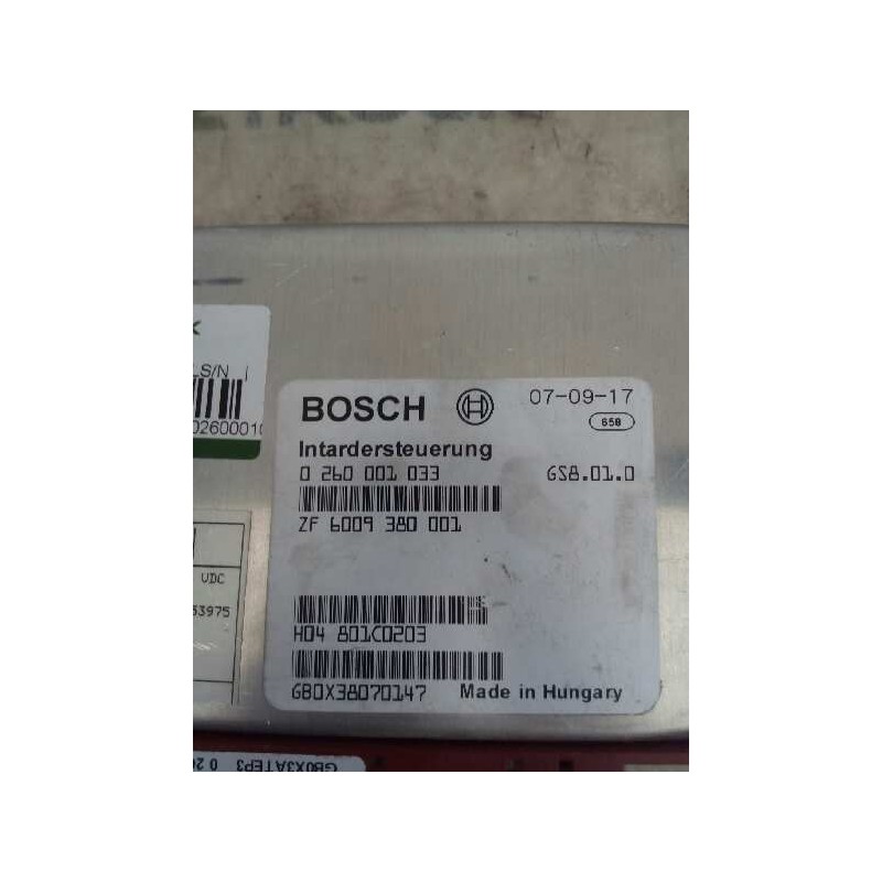 Recambio de modulo electronico para man tgx 18.480 fg / 4x2 bl xl referencia OEM IAM 0260001033 6009380001 CENTRALITA INTARDER - Verde 2