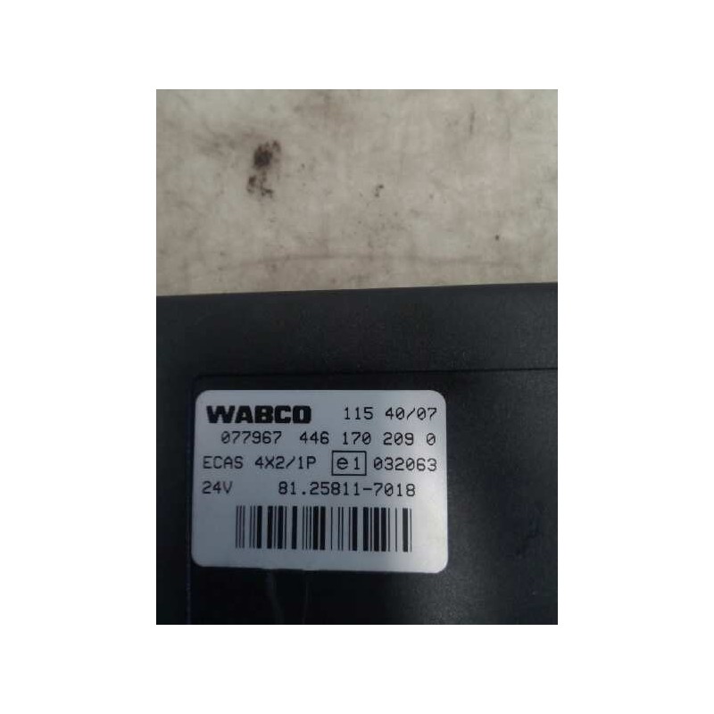 Recambio de modulo electronico para man tgx 18.480 fg / 4x2 bl xl referencia OEM IAM 81258117018 4461702090 CENTRALITA ECAS - Verde 2
