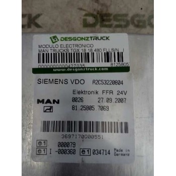 Recambio de modulo electronico para man tgx 18.xxx fg / 4x2 bl xl referencia OEM IAM 81258057069 A2C53220804 CENTRALITA FFR