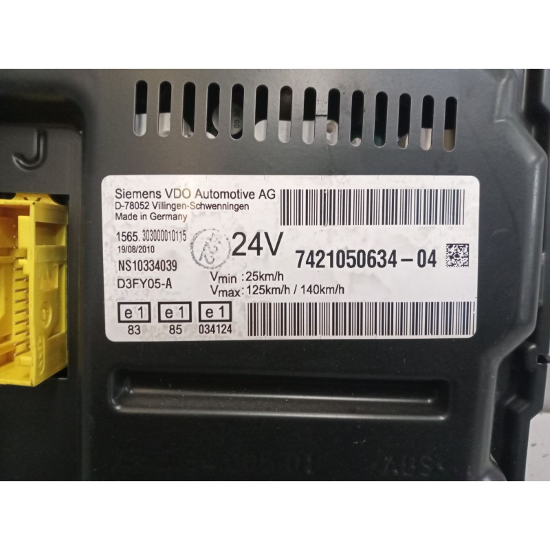 Recambio de cuadro instrumentos para renault magnum ab diesel referencia OEM IAM 7421050634  742105063403 - Blanco 2