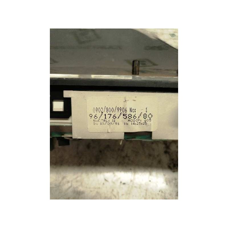 Recambio de cuadro instrumentos para citroën saxo 1.5 d x referencia OEM IAM 9617658680 - Blanco 2
