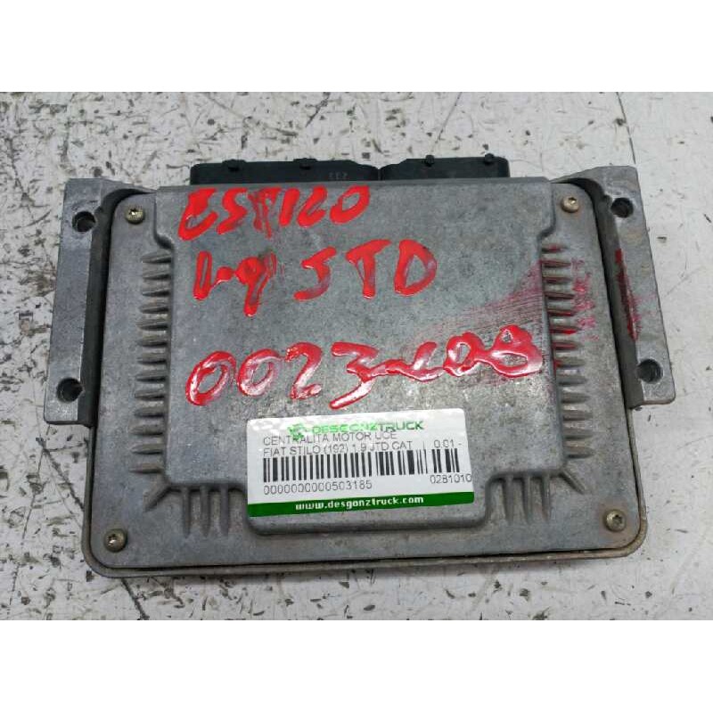 Recambio de centralita motor uce para fiat stilo (192) 1.9 jtd cat referencia OEM IAM 0281010337 55185364 