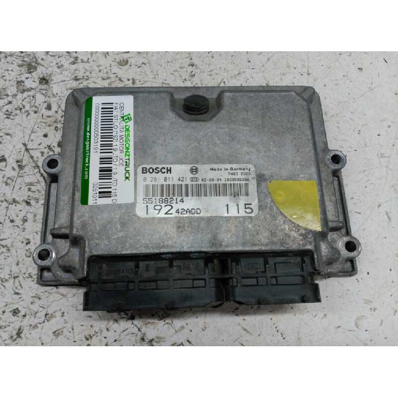 Recambio de centralita motor uce para fiat stilo (192) 1.9 jtd / 1.9 jtd 115 dynamic referencia OEM IAM 0281011421 55188214