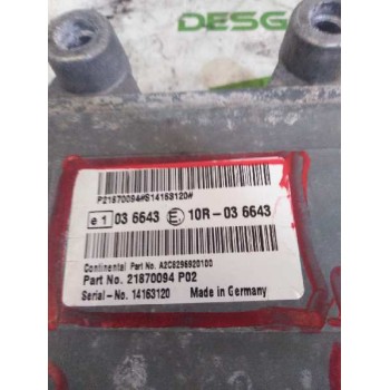 Recambio de modulo electronico para renault serie t fg 4x2 cabina high-sleeper referencia OEM IAM 21870094 14163120 CENTRALITA A