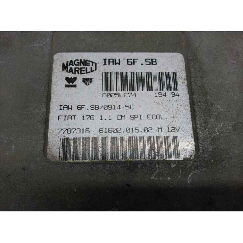 Recambio de centralita motor uce para fiat punto berl. (176) 55 s referencia OEM IAM IAW6FSB 7787316 2