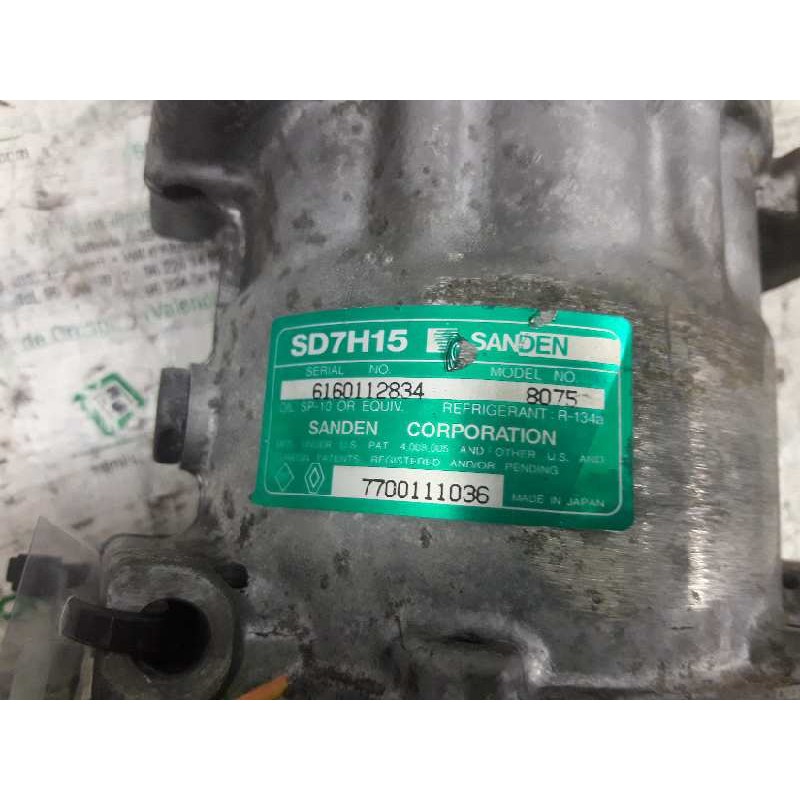 Recambio de compresor aire acondicionado para renault laguna (b56) 1.6 16v rt referencia OEM IAM 6160112834 8075 7700111036 - Gris 2