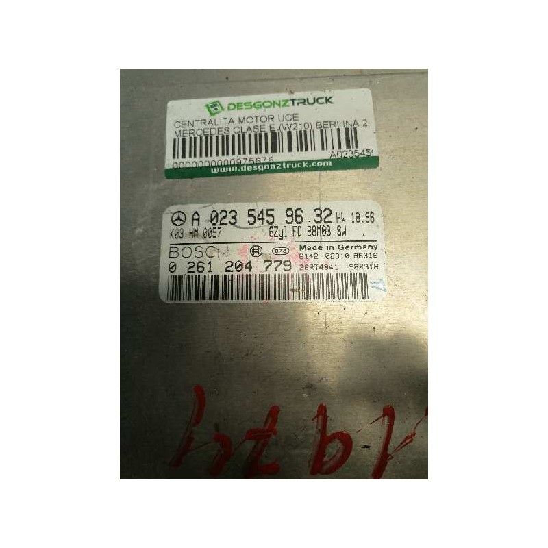 Recambio de centralita motor uce para mercedes-benz clase e (w210) berlina 240 (210.061) referencia OEM IAM A0235459632 02612047 - Verde 2