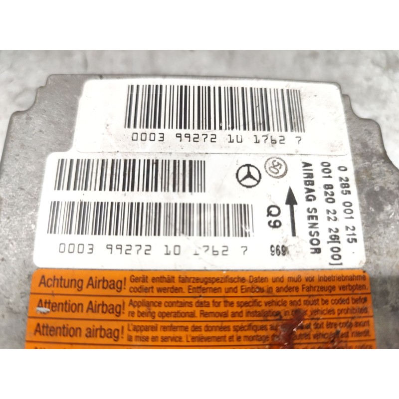 Recambio de centralita airbag para mercedes-benz clase s (w220) berlina 5.0 v8 24v cat referencia OEM IAM 0265001215 4