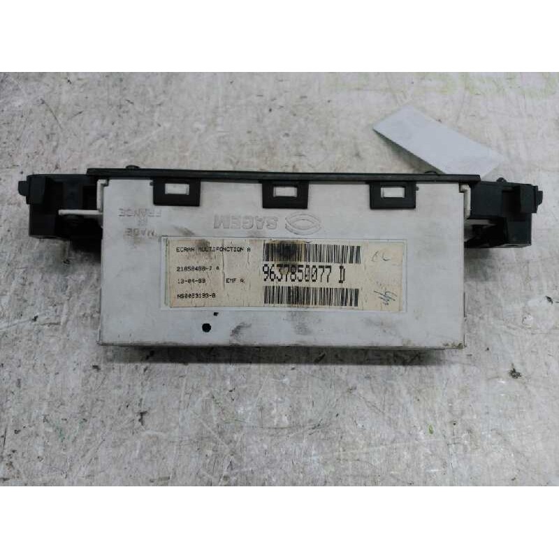 Recambio de pantalla multifuncion para peugeot 406 berlina (s1/s2) srdt referencia OEM IAM 9637850077D 2
