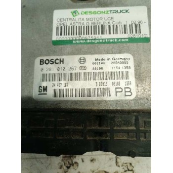 Recambio de centralita motor uce para opel astra g berlina club referencia OEM IAM 0281010267 24417167 