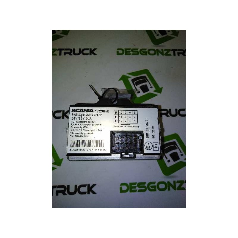 Recambio de modulo electronico para scania serie p/g/r (c-clase) fsa 420 (4x2) corto cp 13 / 14 b referencia OEM IAM 1729858 CON - Blanco 2