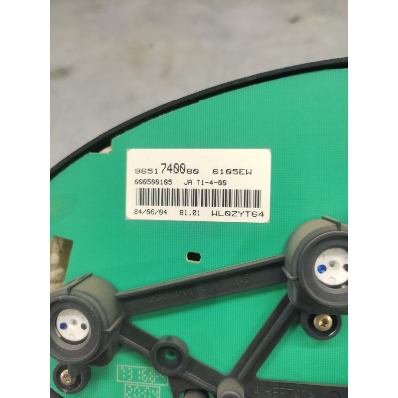 Recambio de cuadro instrumentos para peugeot 206 berlina 1.4 hdi referencia OEM IAM 9651740080 - Gris 3
