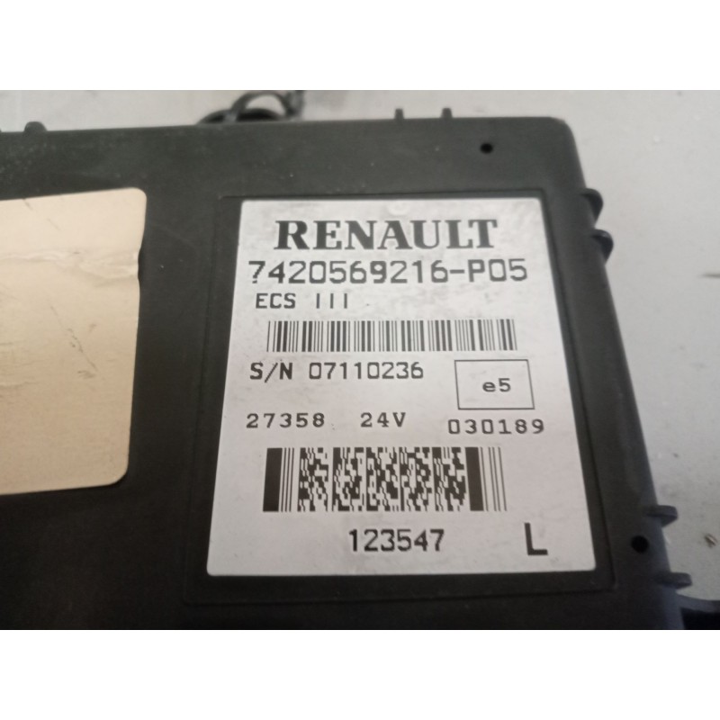 Recambio de modulo electronico para renault magnum ab 2005 referencia OEM IAM 7420569216 CENTRALITA ECS - Blanco 4