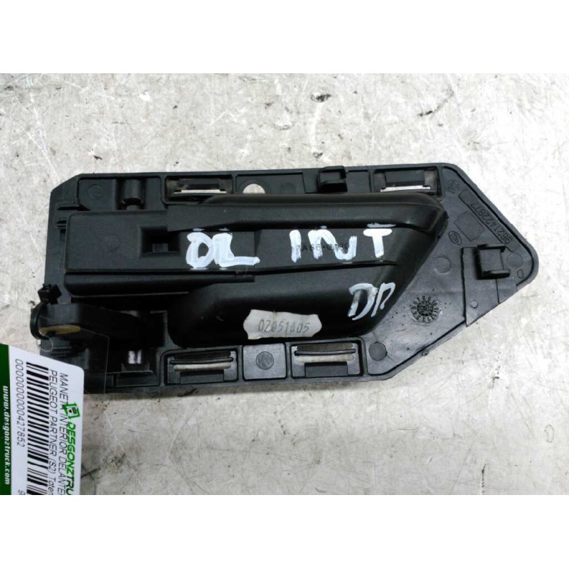 Recambio de maneta interior delantera derecha para peugeot partner (s2) totem referencia OEM IAM 9621422877 914395 - Gris 2