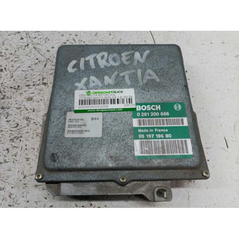 Recambio de centralita motor uce para citroën xantia berlina 1.8i 16v sx referencia OEM IAM 0261200666 9619719680 