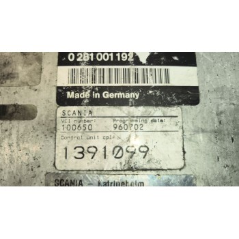 Recambio de modulo electronico para scania serie 4 bus k 124 referencia OEM IAM 0281001192 1391099 