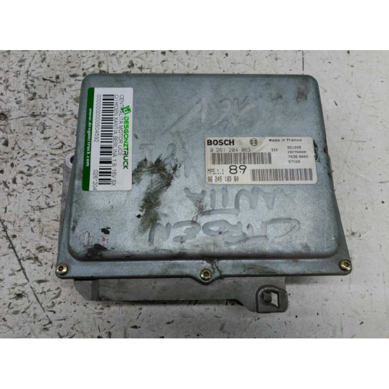 Recambio de centralita motor uce para citroën xantia berlina 1.8i 16v sx referencia OEM IAM 0261204063 9624518380 26FM0000