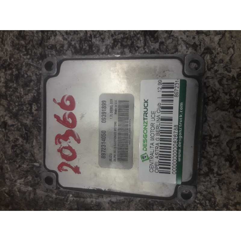 Recambio de centralita motor uce para opel astra g berlina club referencia OEM IAM 8972314050 09391899 - Azul 2