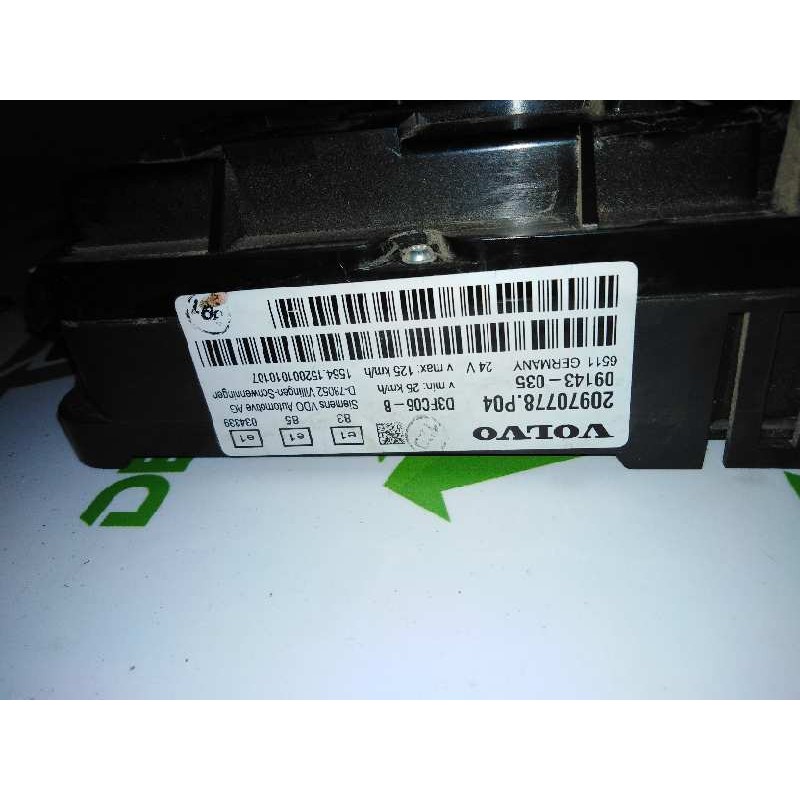 Recambio de cuadro instrumentos para volvo fl 240 fg 4x2 cabina para grupos (l4h1c) referencia OEM IAM 20970778 - Blanco 3