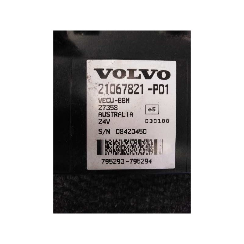 Recambio de modulo electronico para volvo fl 240 fg 4x2 cabina para grupos (l4h1c) referencia OEM IAM 21067821  CENTRALITA VECU - Blanco 3