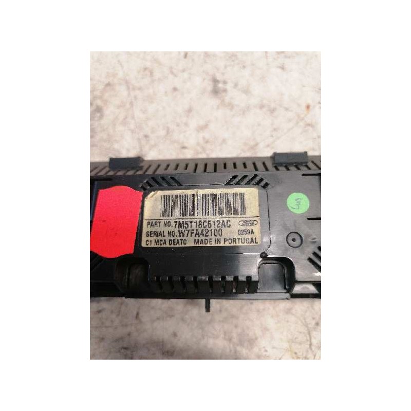 Recambio de mando climatizador para ford focus berlina (cap) ambiente (d) referencia OEM IAM 7M5T18C612AC - Negro 3