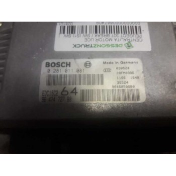 Recambio de centralita motor uce para peugeot 307 break / sw (s1) sw referencia OEM IAM 0281011081 9647472780 9646850580