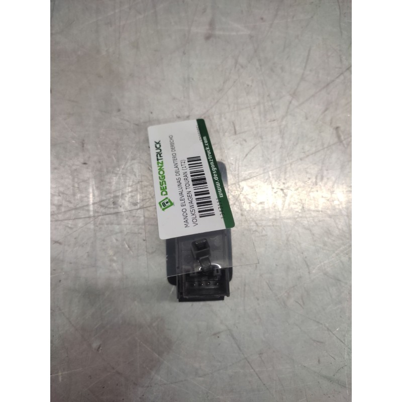 Recambio de mando elevalunas delantero derecho para volkswagen touran (1t2) advance referencia OEM IAM 1T0959851  3 PINS - Negro 2