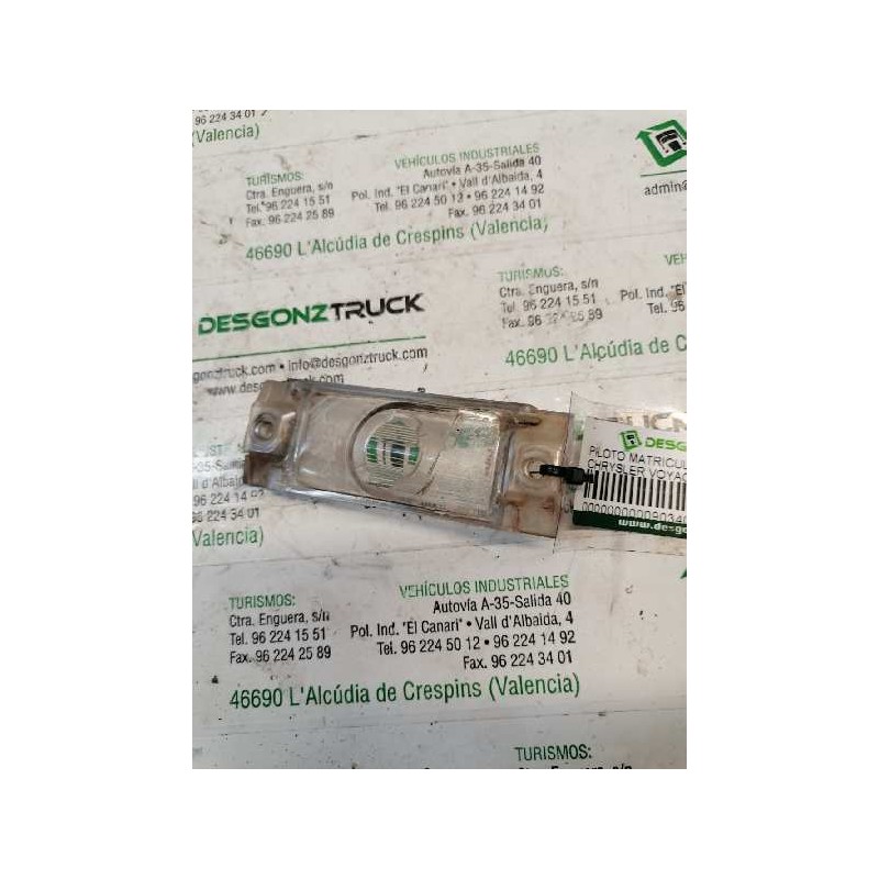 Recambio de piloto matricula para chrysler voyager (rg) 2.5 crd executive referencia OEM IAM - Negro 2