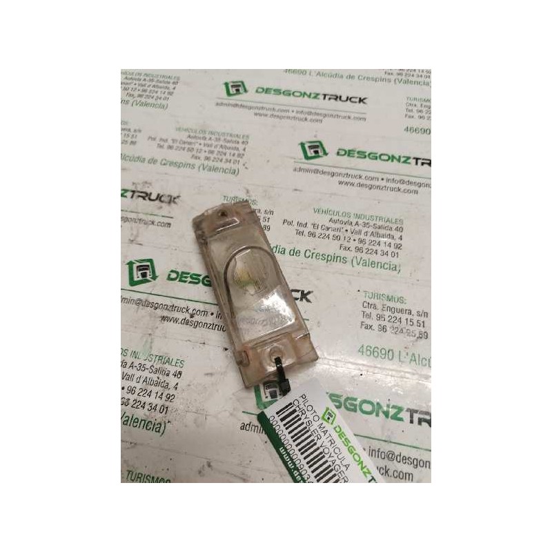 Recambio de piloto matricula para chrysler voyager (rg) 2.5 crd executive referencia OEM IAM - Negro 2