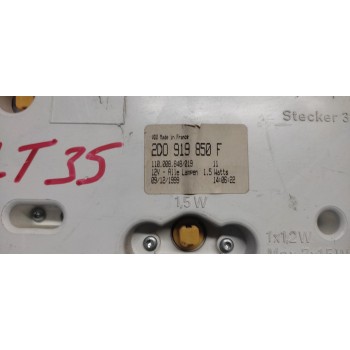 Recambio de cuadro instrumentos para volkswagen lt caja cerrada / combi lt 35 combi referencia OEM IAM 2D0919850  