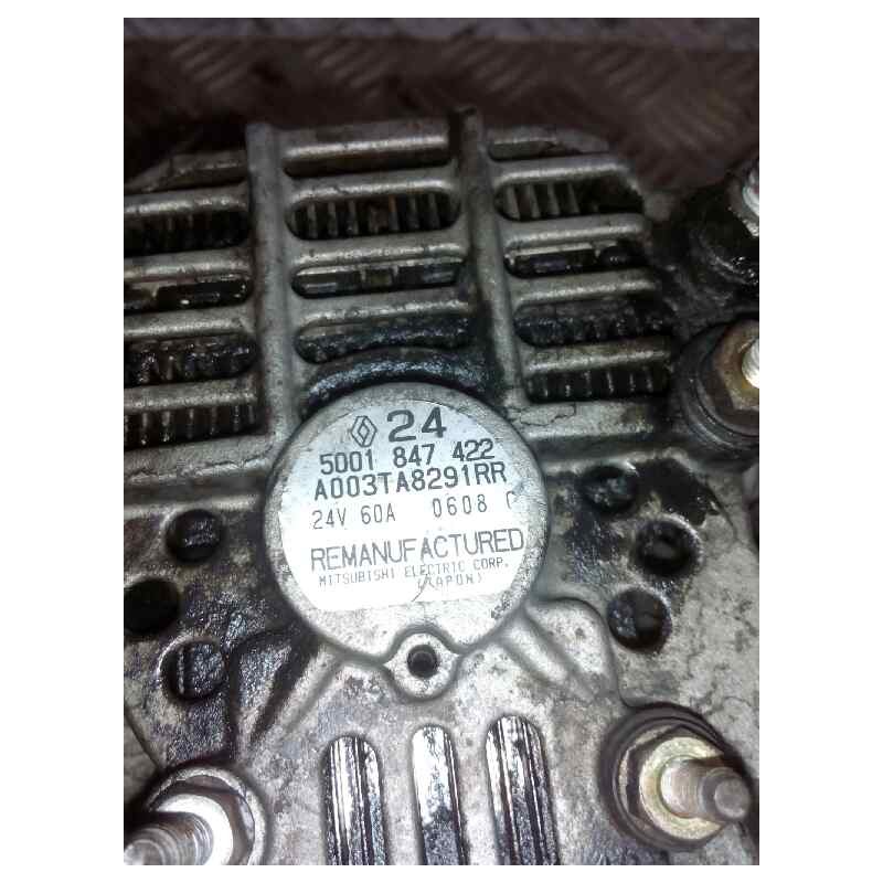 Recambio de alternador para renault hd 250.18 premium e2 fg modelo 250.18 184 kw cabina para dormir referencia OEM IAM  24V 60A - Blanco 2