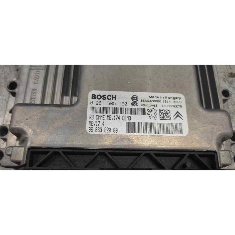 Recambio de centralita motor uce para peugeot 207 1.6 16v referencia OEM IAM 9666382080 9666320880 1039S32278 - Gris 2