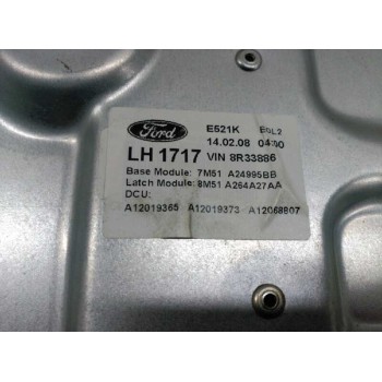 Recambio de elevalunas trasero izquierdo para ford focus berlina (cap) ghia referencia OEM IAM 7M51A24995BB  
