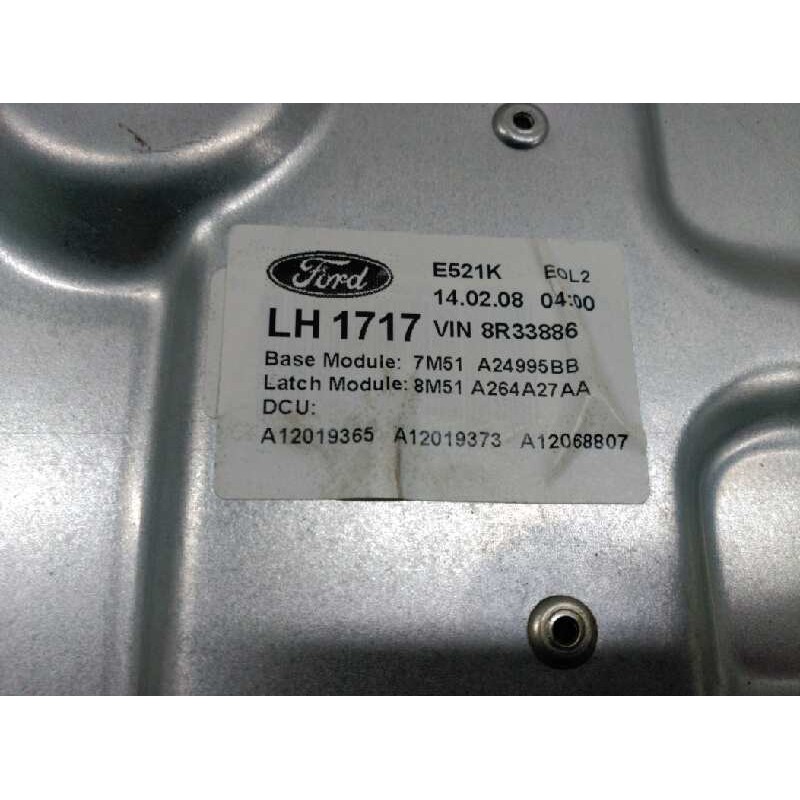 Recambio de elevalunas trasero izquierdo para ford focus berlina (cap) ghia referencia OEM IAM 7M51A24995BB - Blanco 2
