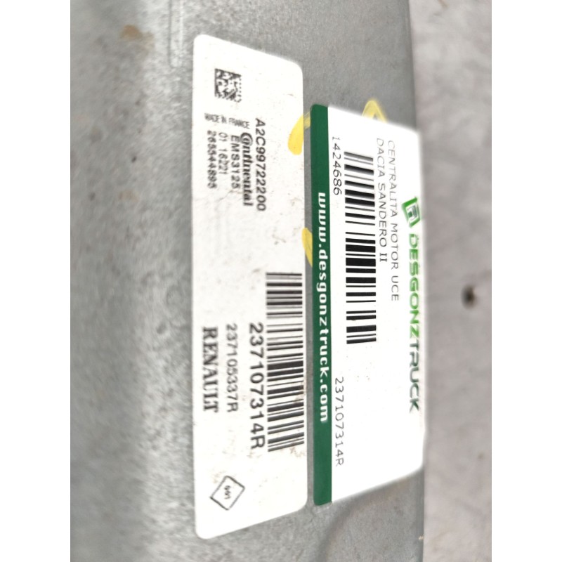 Recambio de centralita motor uce para dacia sandero ii (b8_) 1.2 referencia OEM IAM 237107314R - Blanco 4