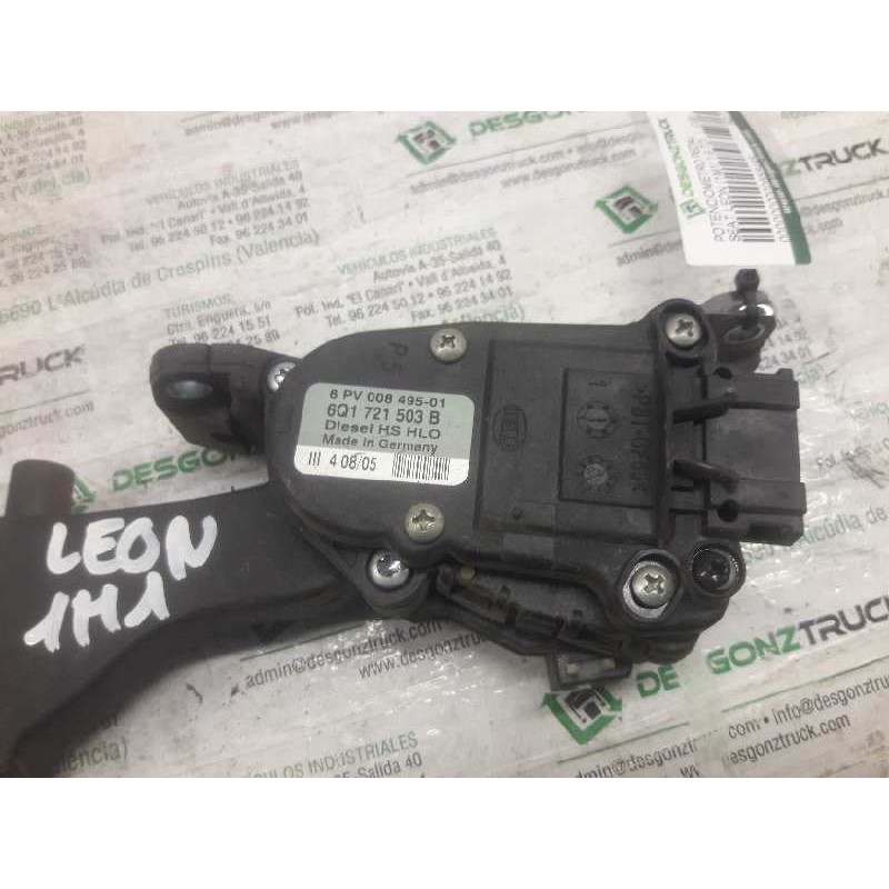 Recambio de potenciometro pedal para seat leon (1m1) 1.9 tdi referencia OEM IAM 6Q1721503B 6PV00849501 6 PINS 2