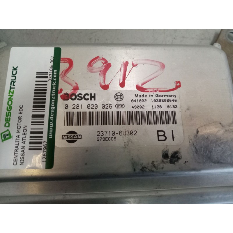 Recambio de centralita motor edc para nissan atleon 110 referencia OEM IAM 237106u302  0281020026 - Blanco 4