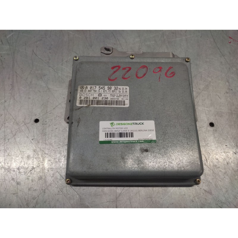 Recambio de centralita motor uce para mercedes-benz clase e (w210) berlina diesel 300 diesel (210.020) referencia OEM IAM A01754 - Gris