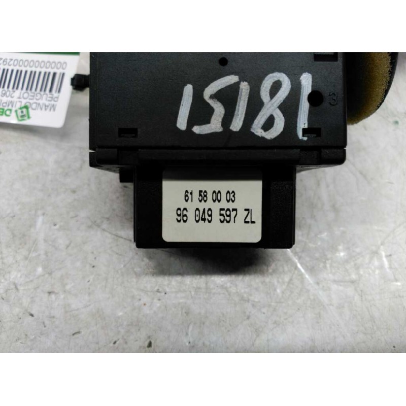 Recambio de mando limpia para peugeot 206 berlina xr referencia OEM IAM 96049597ZL - Azul 4