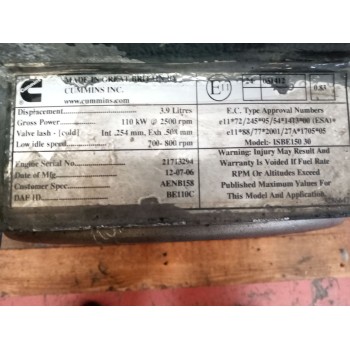 Recambio de motor completo para daf serie lf45.xxx desde 06 referencia OEM IAM ISBE15030  