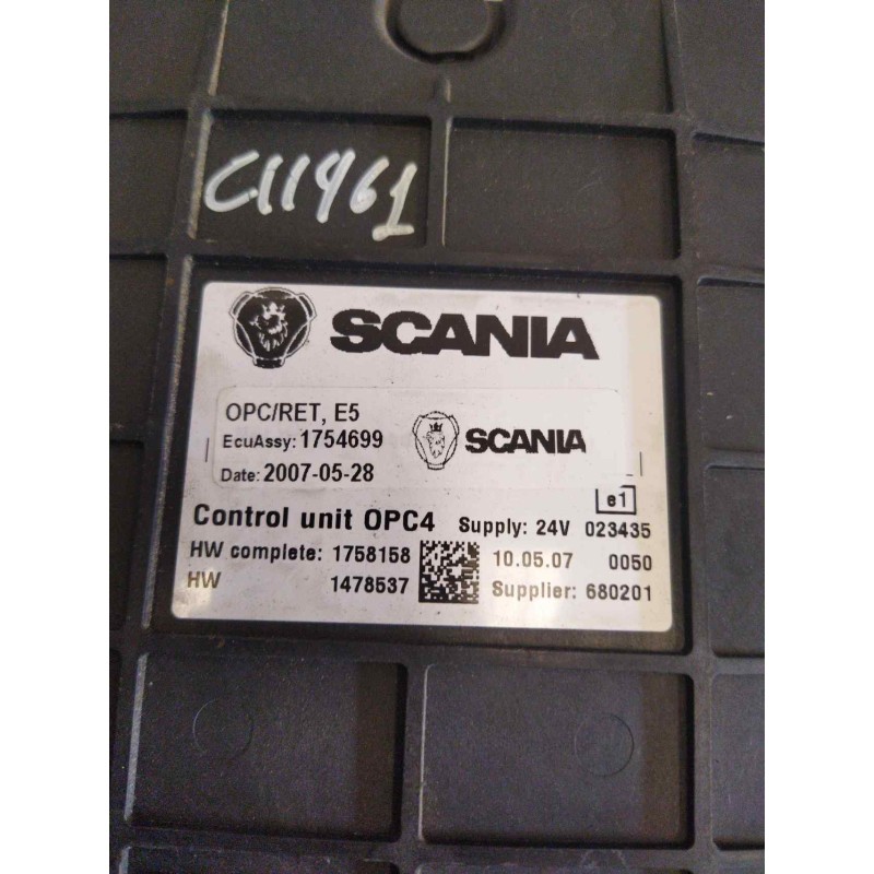 Recambio de modulo electronico para scania serie p/g/r (c-clase) fg 380 (4x2) largo cp 19 b referencia OEM IAM 1754699 1758158 C - Blanco 2