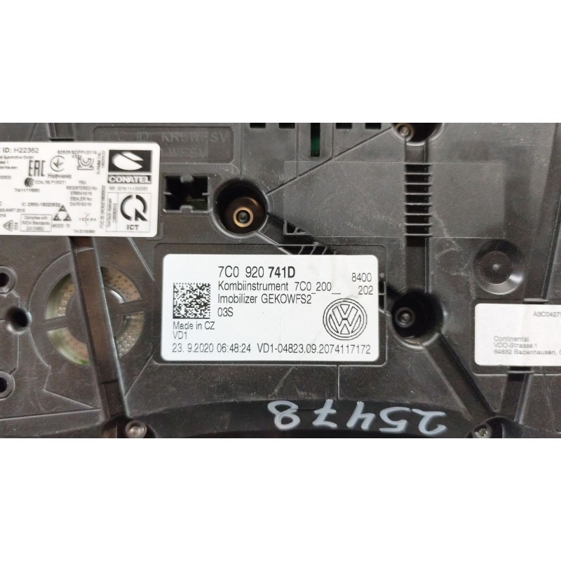 Recambio de cuadro instrumentos para volkswagen crafter furgoneta (sy_, sx_) 2.0 tdi referencia OEM IAM 7C0920741 - Blanco 2