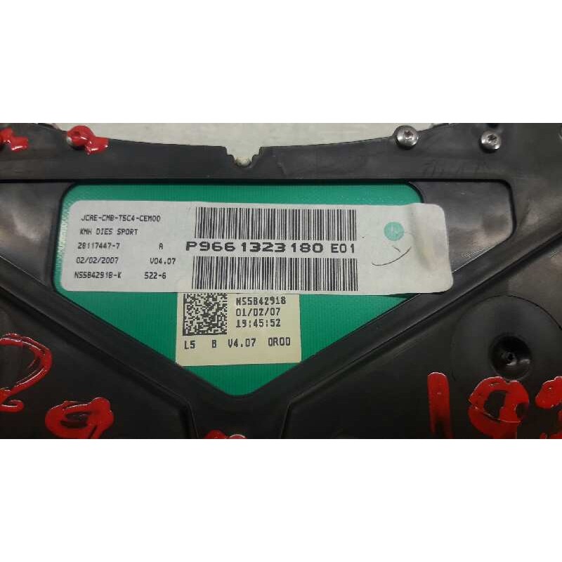 Recambio de cuadro instrumentos para peugeot 307 berlina (s2) xt referencia OEM IAM 9661323180 3