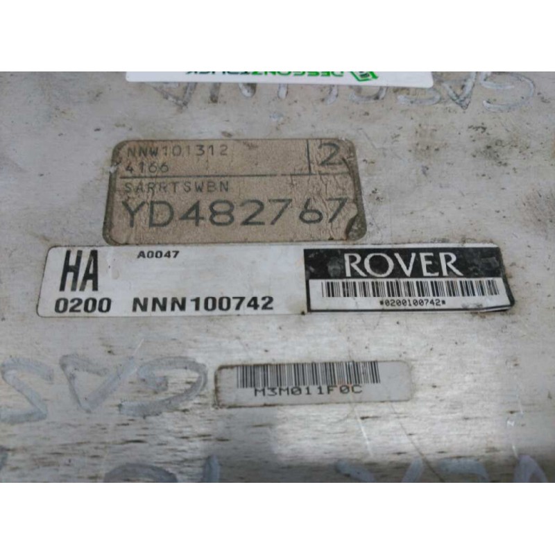 Recambio de centralita motor uce para mg serie 45 (rt) 1.4 16v cat referencia OEM IAM 0200NNN100742 YD482767 2