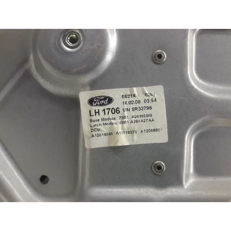 Recambio de elevalunas trasero izquierdo para ford focus lim. (cb4) titanium referencia OEM IAM 7M51A24995BB 8M51A264A27AA - Blanco 2