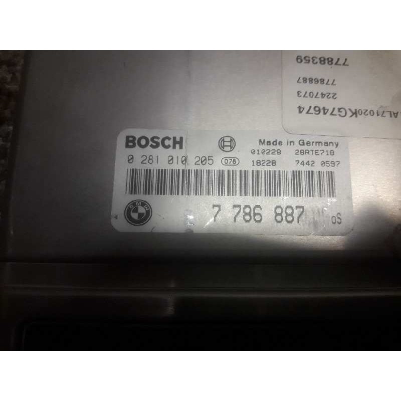 Recambio de centralita motor uce para bmw serie 3 berlina (e46) 320d referencia OEM IAM 0281010205 7786887 28RTE718 - Blanco 2