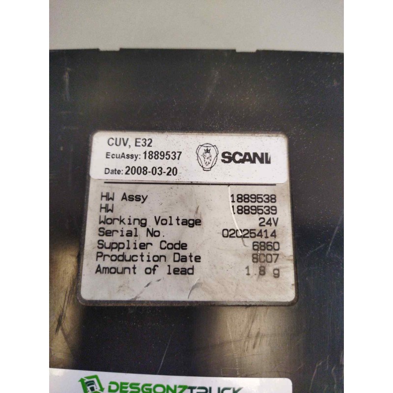 Recambio de modulo electronico para scania serie p/g/r (c-clase) fg 420 (4x2) corto cp 13 / 14 b referencia OEM IAM 1889537 1889 2
