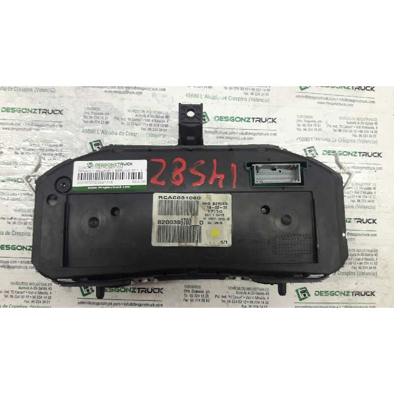 Recambio de cuadro instrumentos para renault megane ii berlina 3p referencia OEM IAM 8200399700 2