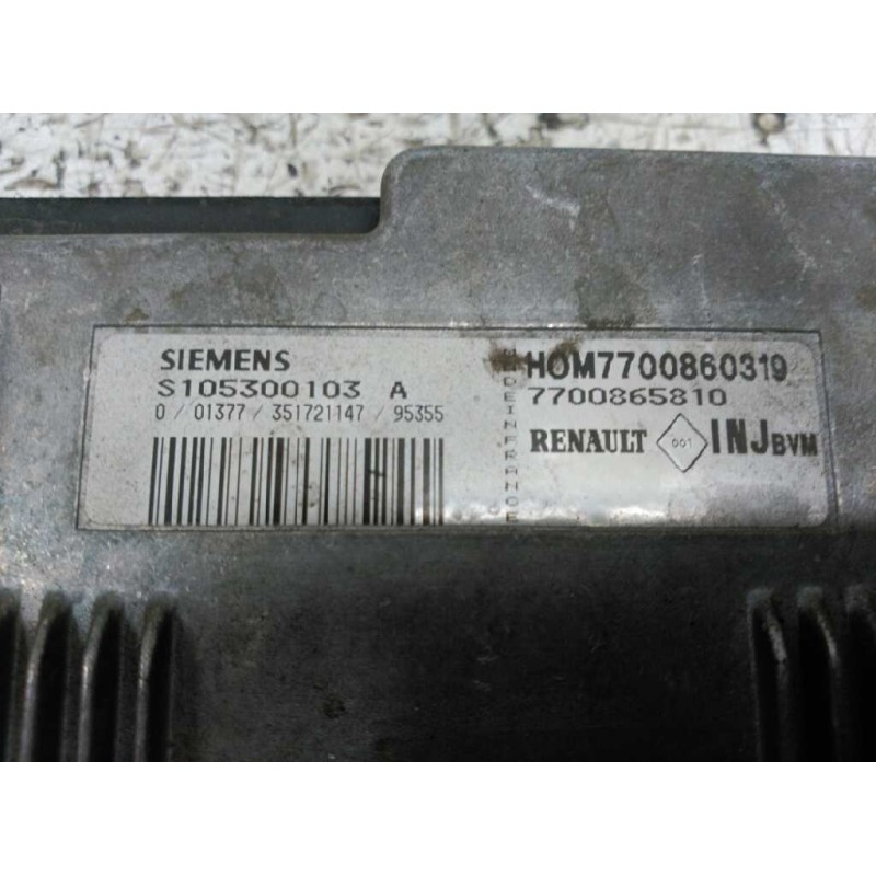 Recambio de centralita motor uce para renault megane i coach/coupe (da0) 1.6 referencia OEM IAM 7700860319 S105300103A 3